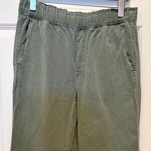 Army Green High-waist Tencel Blend GAP Relaxed fit Pants